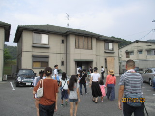 和気町でのお試し住宅見学の様子