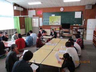 建部小学校見学の様子（岡山市）